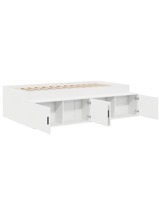 Ladustamisvoodi raam valge 100x200 cm