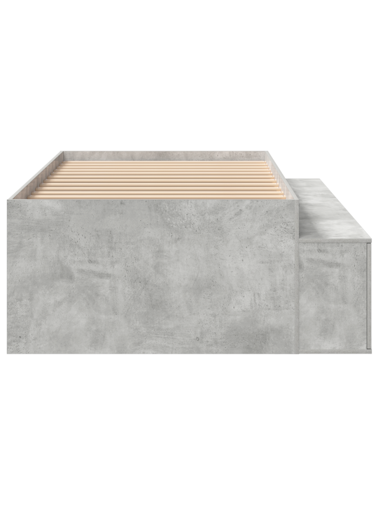 Ladustamise voodi raam betoonhall 90x200 cm