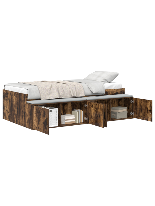 Ladustamisvoodi raam suitsetatud tamm 90x190 cm