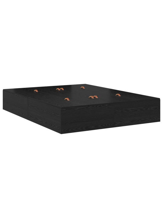 Ladustamisvoodi raam must tamm 140x190 cm