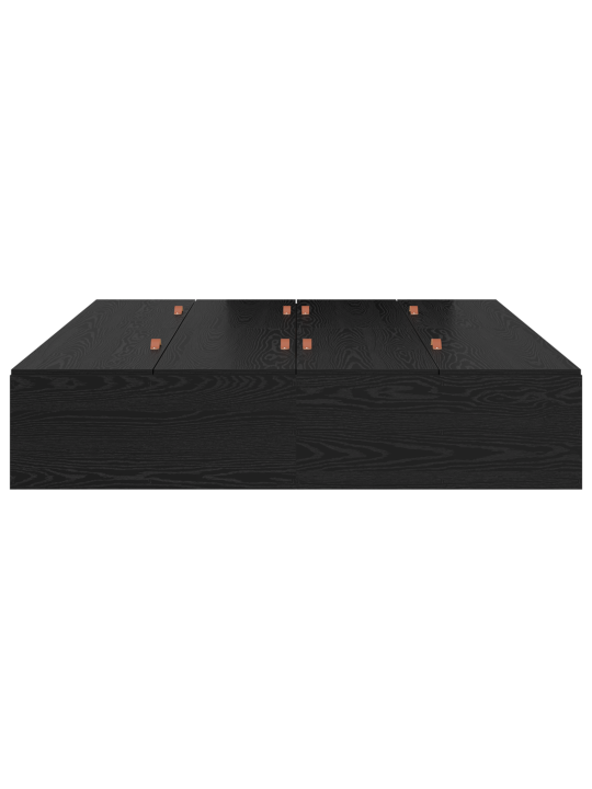 Ladustamisvoodi raam must tamm 140x190 cm