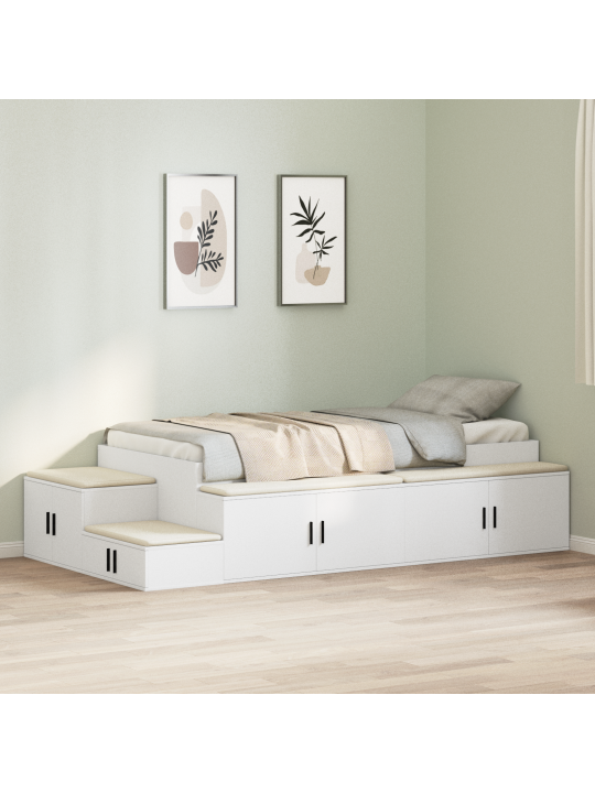 Ladustamisvoodiraam valge 90x200 cm