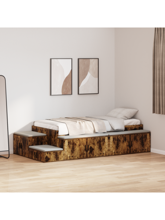 Ladustamisvoodi suitsetatud tamme 80x200 cm