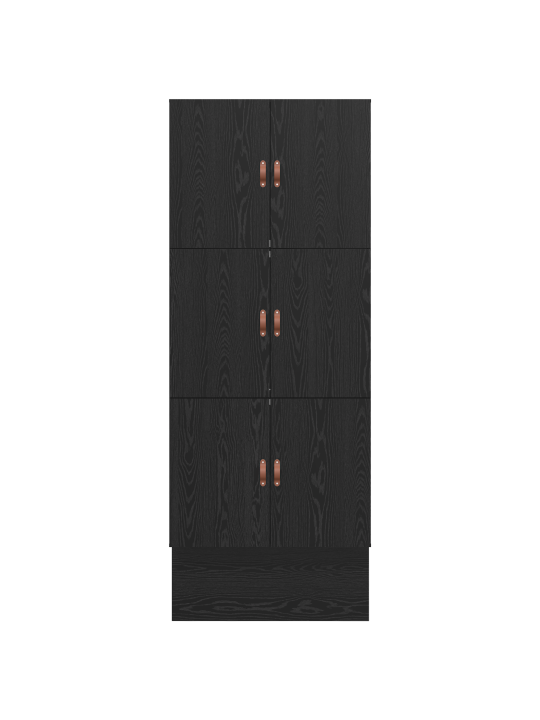 Ladustamisvoodi raam must tamm 80x200 cm