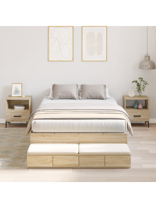 Hoiuvoodi raam sonoma tamm 120x200 cm
