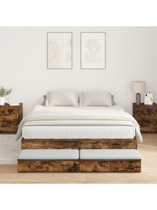Ladustamisvoodi raam suitsutamm 140x200 cm