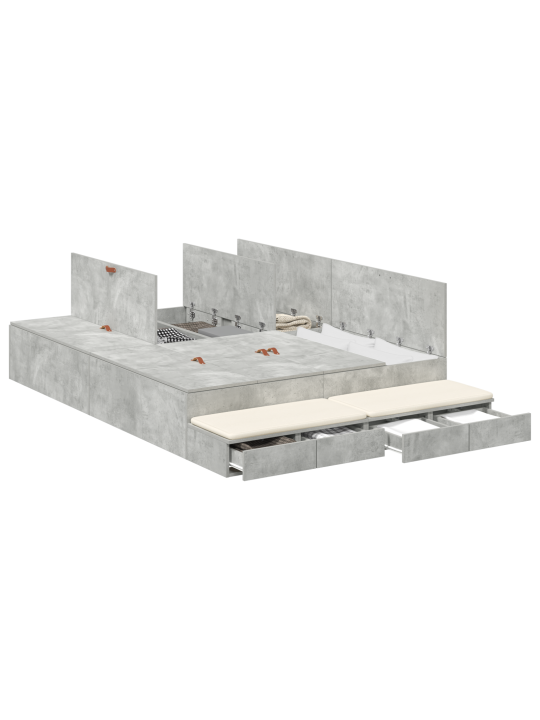 Voodi raam betoonhall 150x200 cm
