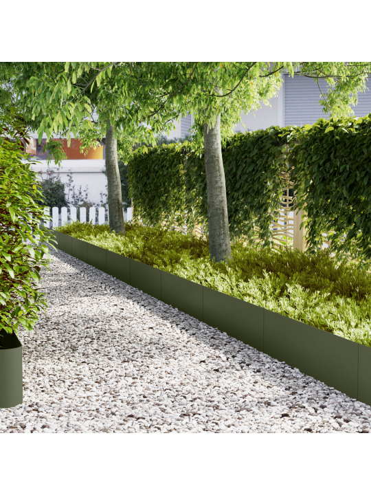 Muruseinad 30 tk oliiviroheline 100x0,5x30 cm teras
