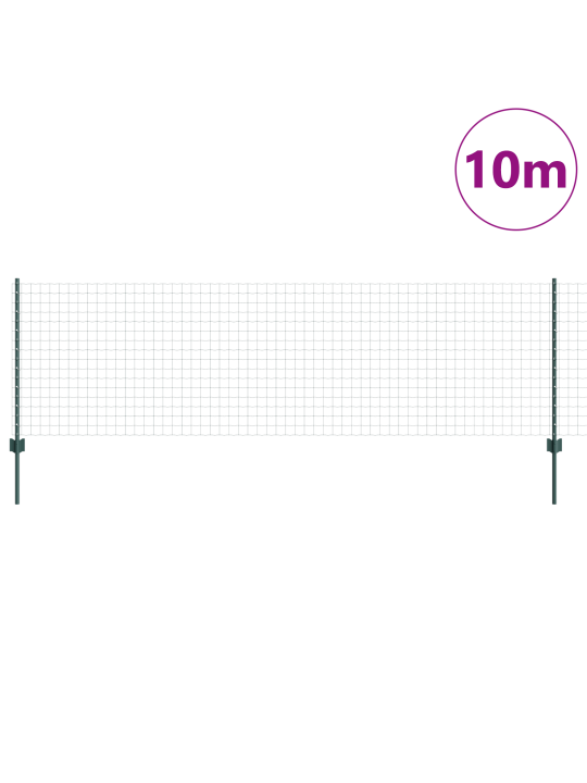 Euro aiakaas 5 u-postiga roheline 0.8x10 m teras