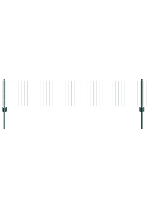 Euro aed koos 5 u-postiga roheline 0,4x10 m metall