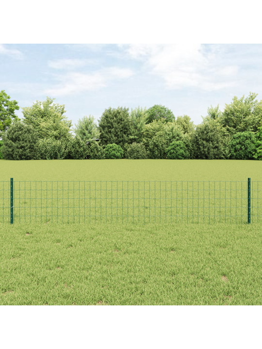 Euro aed koos 5 u-postiga roheline 0,4x10 m metall