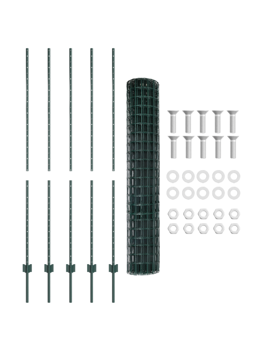 Euro aia aed 5 u-postiga roheline 1.6x10 m teras