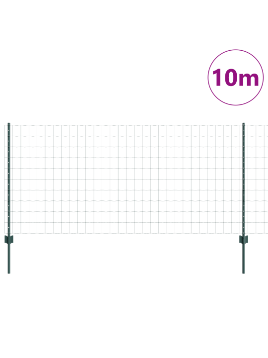 Euro aed koos 5 u-postiga roheline 1x10 m teras