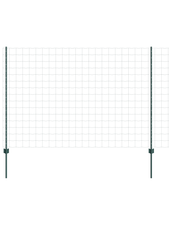 Aedade komplekt 2 tk roheline pulbervärvitud teras 10 x 1.5 m aed