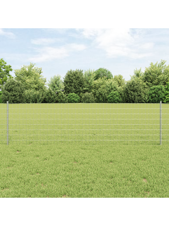 Euroopa aed 5 u-postiga hõbedane 0,6x10 m teras