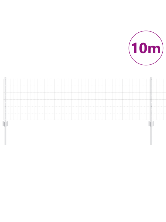 Euroopa aiakaide 5 u-postiga hõbedane 0,6x10 m teras