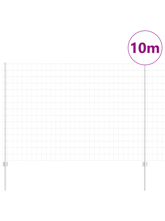 Euroopa aiakaare 10 u-postiga hõbedane 1,5x10 m teras