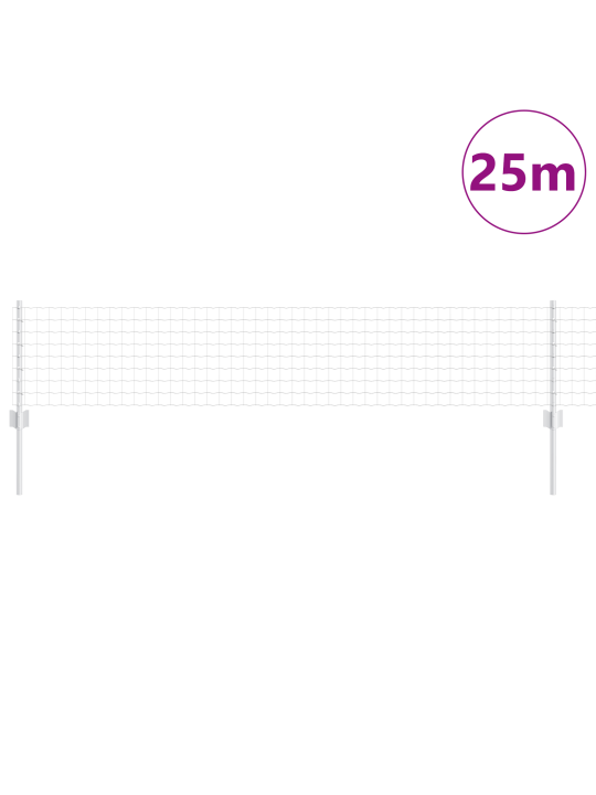 Euroopa aed 11 u postsiga hõbedane 0,4x25 m teras