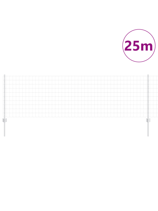 Euro aed 11 u postiga hõbedane 0,8x25 m teras