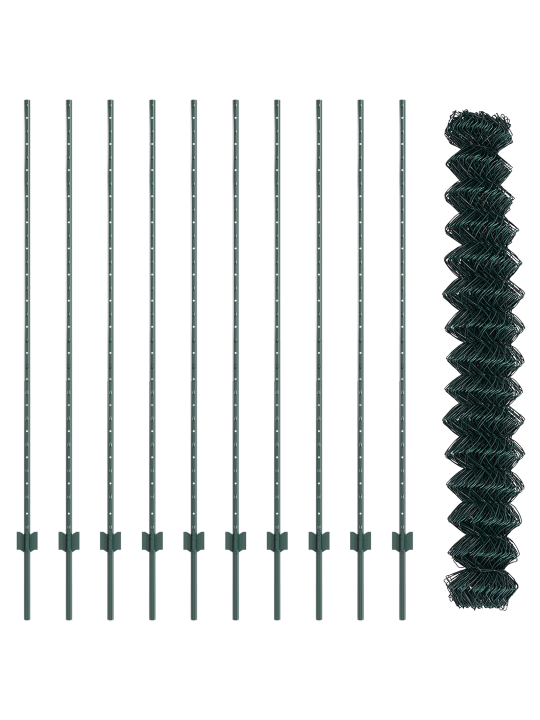 Ahela-link aed 10 u postiga roheline 1.5x10 m teras