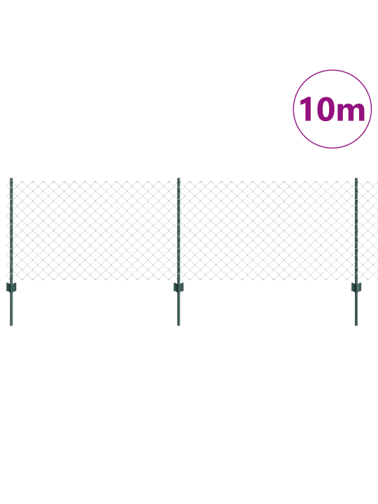 Ahel-link aed 10 u posti rohelise 0.8x10 m teras