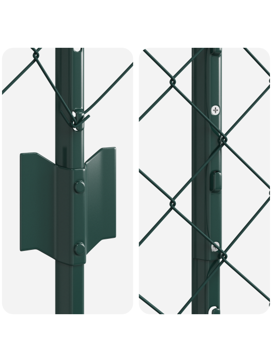 Ahela-aed 10 u posti rohelise 1x10 m terasest