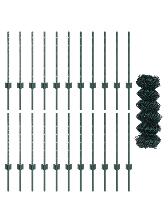Aia ketiping koos 22 u postiga roheline 0.6x25 m teras