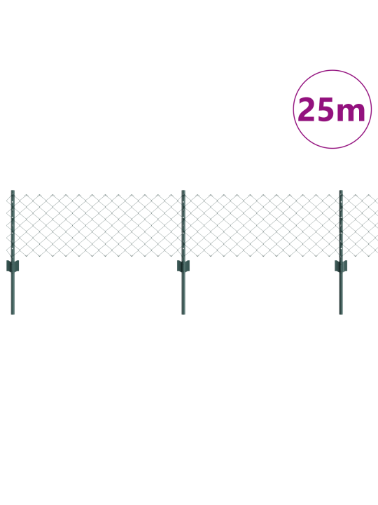 Aedade kett koos 22 u posti roheline 0.4x25 m teras