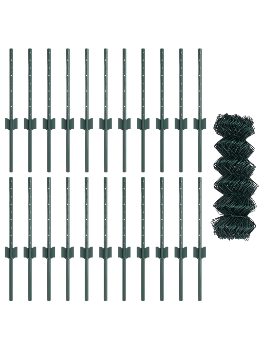 Aedade kett koos 22 u posti roheline 0.4x25 m teras