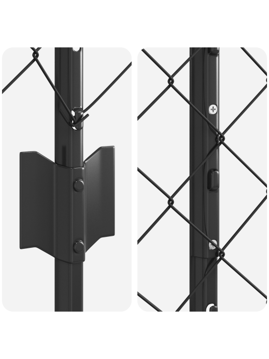 Ahel-link aia kompakt 2 tükki hall tsingitud teras 25 x 1,5 m