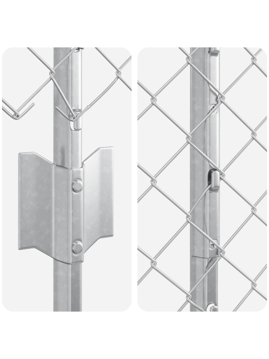 Ahel-link aiapink 20 u posti hõbedane 1.5x10 m teras