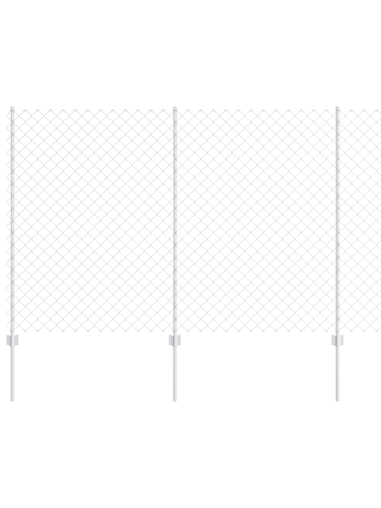 Aed 20 u-postiga hõbedane 1.6x10 m teras