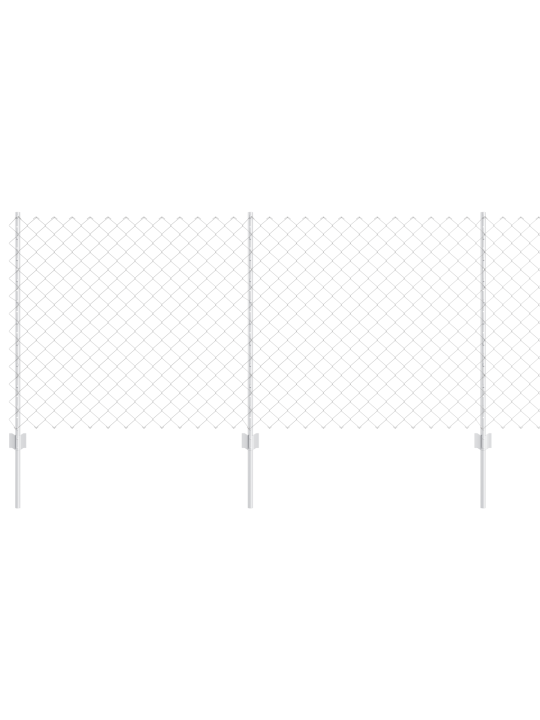 Aiapidaja komplekt 2 tk galvaniseeritud teras 25 x 1 m vastupidav