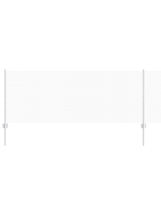 Keevitatud traadi aed 11 u-pulgaga hõbe 0.8x25 m teras