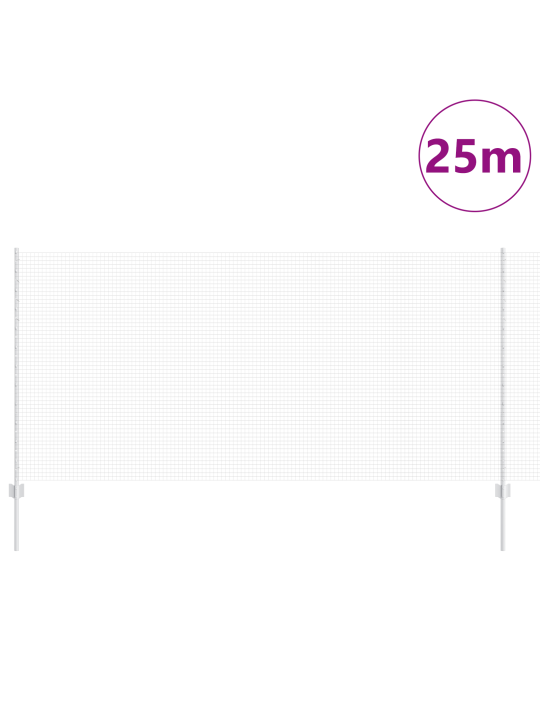 Keeratud traat aed koos 22 u postiga hall 1.2x25 m teras