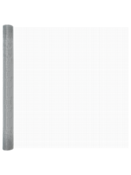 Keermestatud traadi aed 22 u-postiga hõbedane 1.5x25 m teras