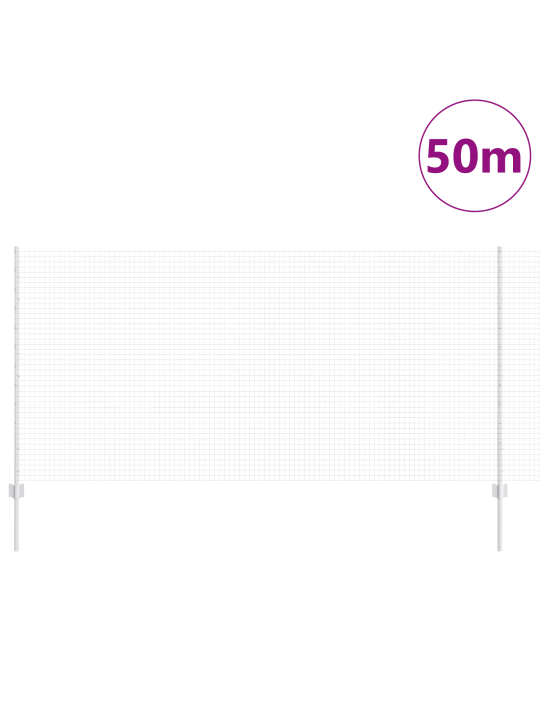 Keermestatud tara 44 u postiga hõbedane 1.2x50 m teras