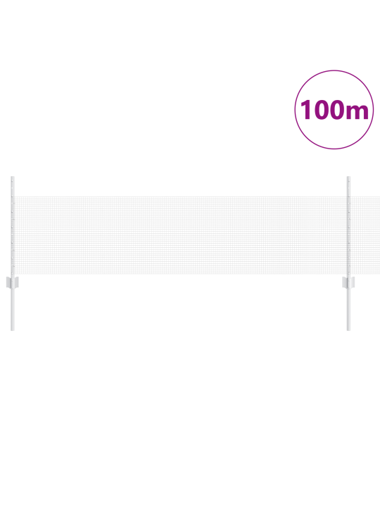 Keevitatud traadi aed 44 u postiga hõbedane 0.5x100 m teras