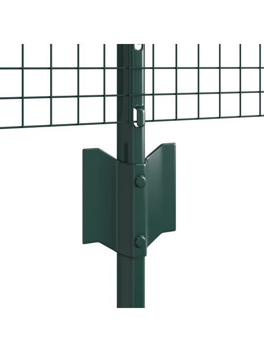 Keermestatud traadi aed koos 5 u-postiga roheline 0.4x10 m teras