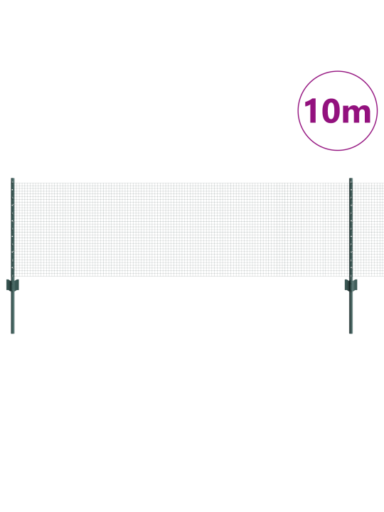 Keesitud traafiku aed 5 u postiga roheline 0.6x10 m teras