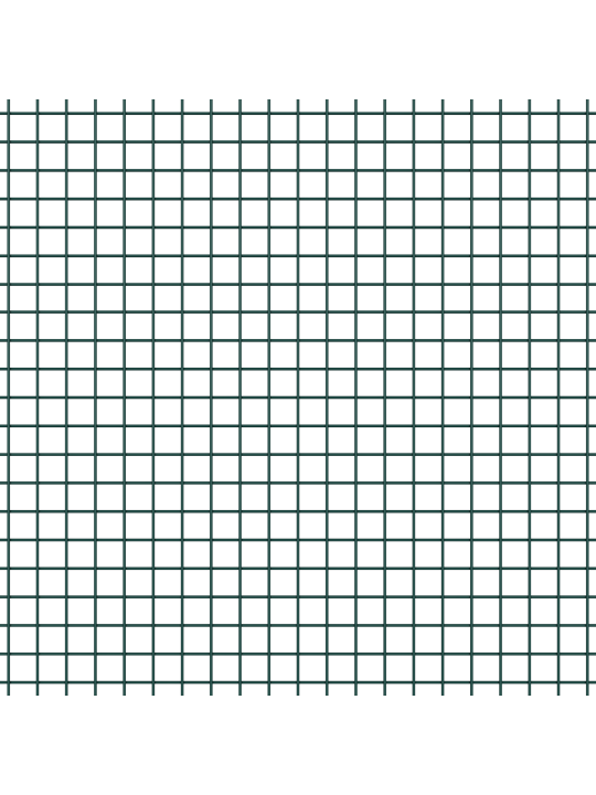 Keermestatud traafiku aed 5 u-postiga roheline 1.6x10 m teras
