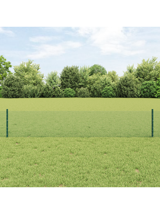 Keeratud traadi aed 11 u postiga roheline 0.4x25 m teras