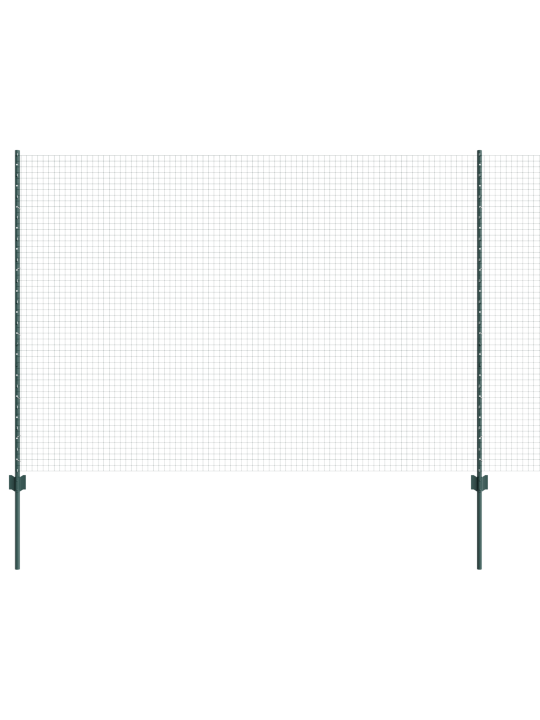 Aiatarvikute komplekt 2 tk roheline metall 25 x 1.5 m