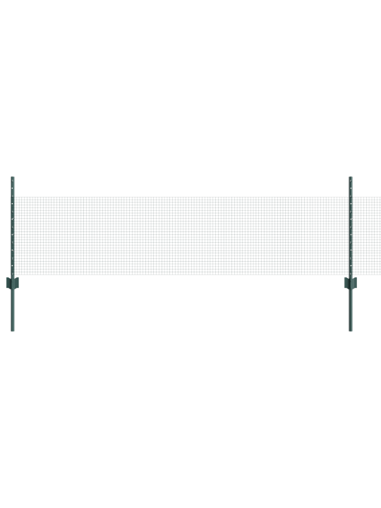 Keevitatud traadi aed 22 u postiga roheline 0.5x50 m teras
