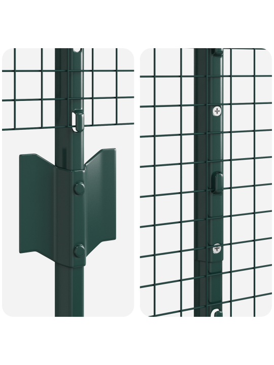 Keevastatud traadiga aed 22 u postiga roheline 1.2x50 m teras