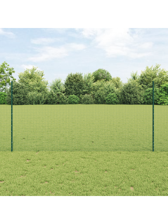 Keermestatud traadi aed 22 u-postiga roheline 1.2x50 m teras
