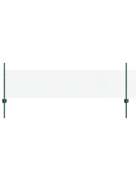Kootud traai aed 44 u-postiga roheline 0.5x100 m teras
