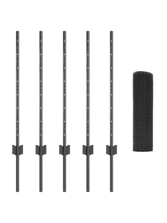 Kootud traiaed 5 u postiga hall 0.8x10 m teras