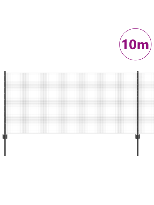 Kanavõrk aiatagune 2 tk hall metall 10 x 1 m vastupidav