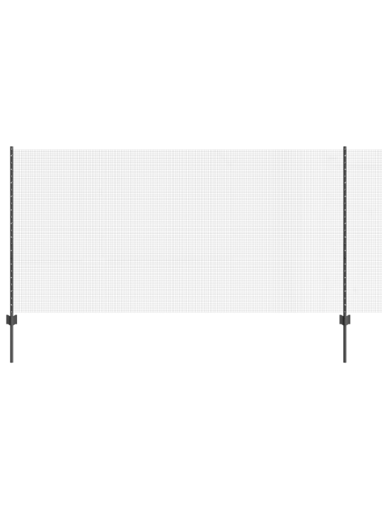 Keevitatud traadi aed koos 10 u-postiga hallis 1.2x10 m terasest